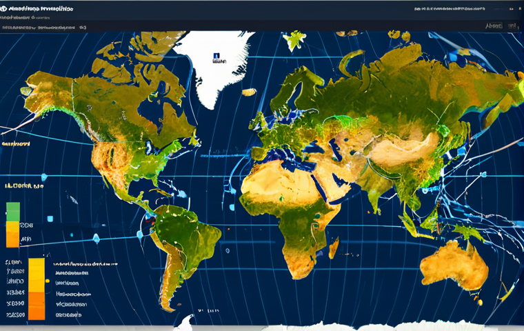 SCM에서의 데이터 통합 사례 - Data Integration Dashboard**

"A modern, brightly lit office showing a large dashboard display, visu...