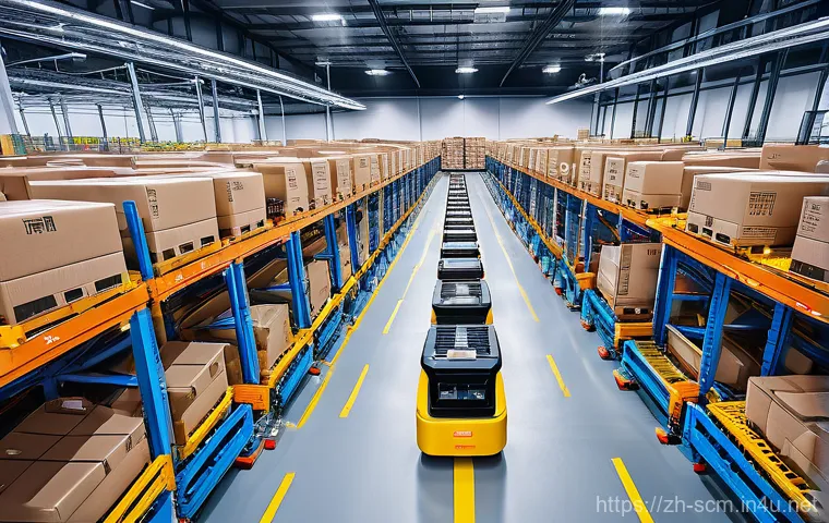 SCM와 디지털 경제의 연결 사례 - **AI-Powered Demand Forecasting & Personalized Retail:** A bright, futuristic control room filled wi...