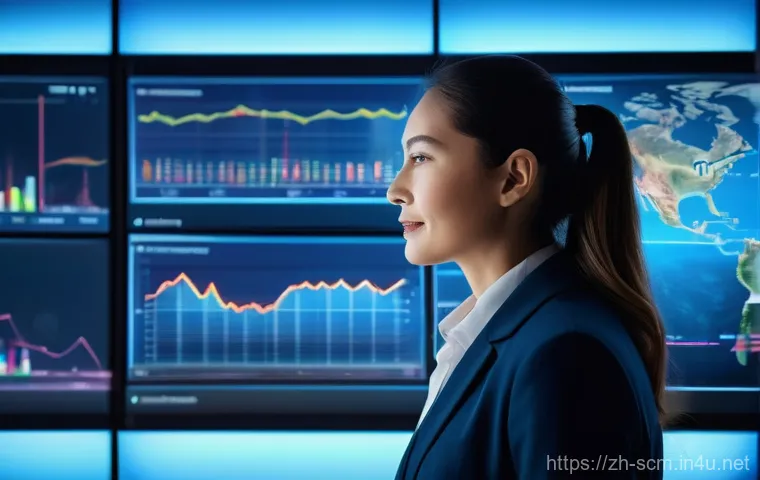 공급망관리 실무에서의 효율적 도구 활용 - Image Prompt 1: The AI-Powered Supply Chain Visionary**