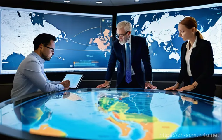 공급망관리 연봉 협상 성공 스토리 - **Prompt:** A highly competent male supply chain professional, in his late 30s, stands in a modern, ...