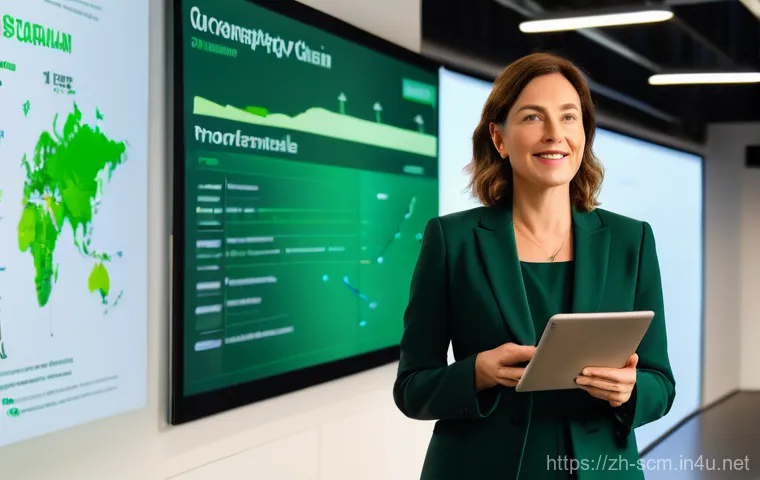 공급망관리 연봉 협상 성공 스토리 - **Prompt:** A diverse team of four supply chain experts – two men and two women, all professionally ...