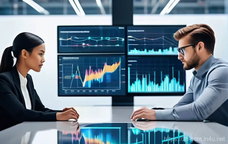 공급망관리와 기술 혁신 동향 - **Prompt:** A modern, high-tech automated warehouse bathed in soft, diffused light. Sleek, advanced ...