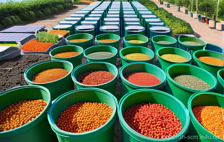 공급망관리와 기술 혁신 동향 - **Prompt:** A sophisticated AI-powered supply chain control center. A young, diverse team of male an...