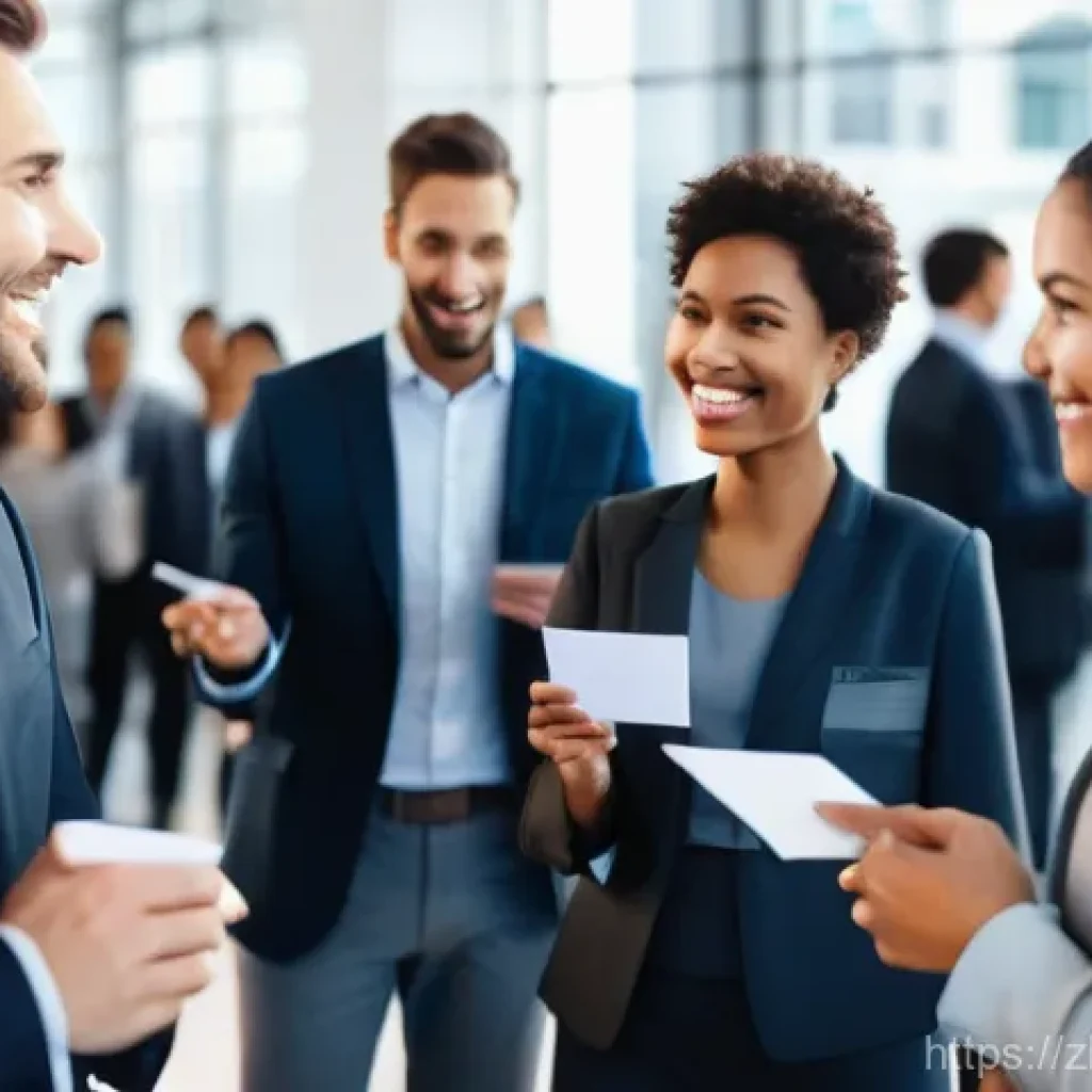 SCM 전문가 네트워킹 팁 - **Prompt:** A dynamic scene depicting diverse supply chain management professionals from various bac...