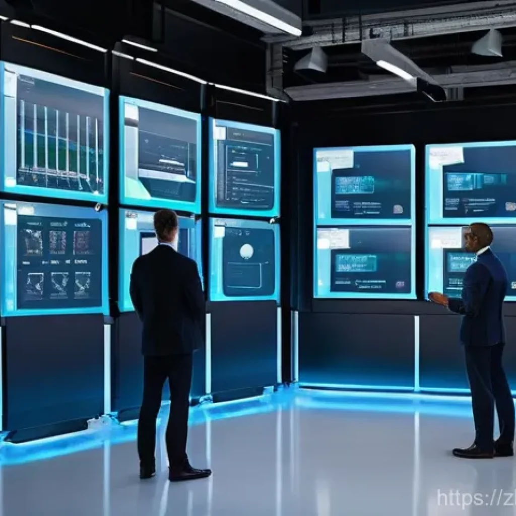 SCM 전문가들의 실무 조언 - Digital SCM Command Center**

"A futuristic, high-tech supply chain command center. Several diverse,...