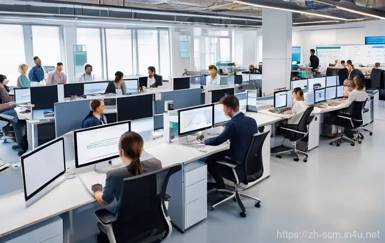 공급망관리와 비용 최적화 도구 - **Prompt for Smart Prediction (AI/ML):**
    "In a futuristic, calm, and high-tech logistics hub, a ...