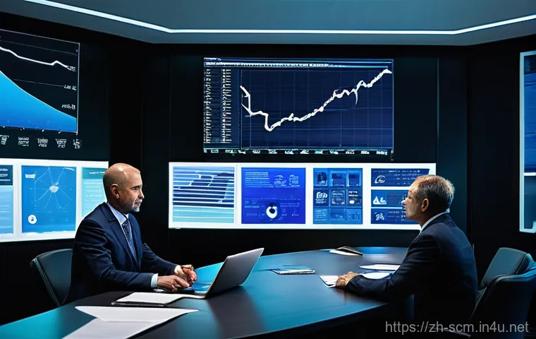 SCM 실무에서의 의사소통 개선 사례 - **Prompt:** "A brightly lit, contemporary open-plan office setting with a sleek, minimalist design. ...