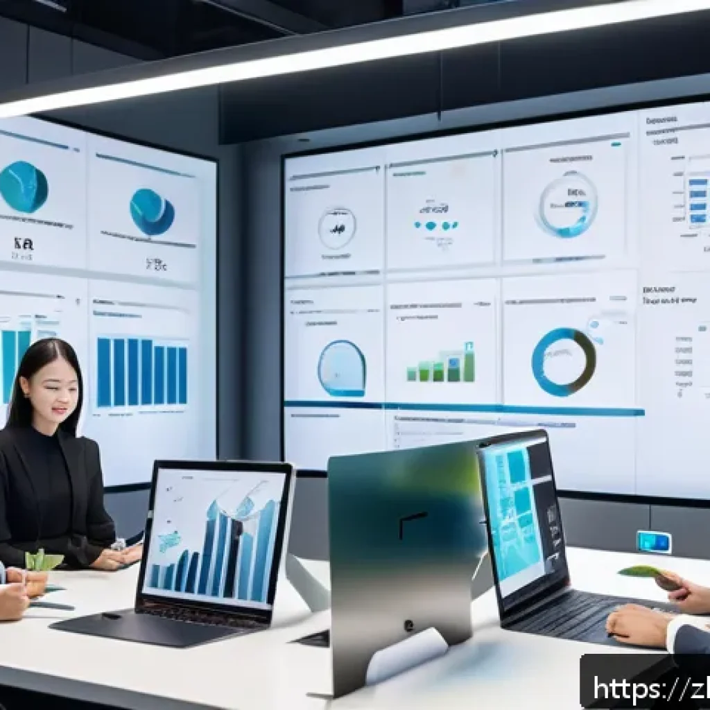 공급망관리 리더십 개발 방법 - A modern supply chain management office scene showing a diverse team of professionals collaborating ...