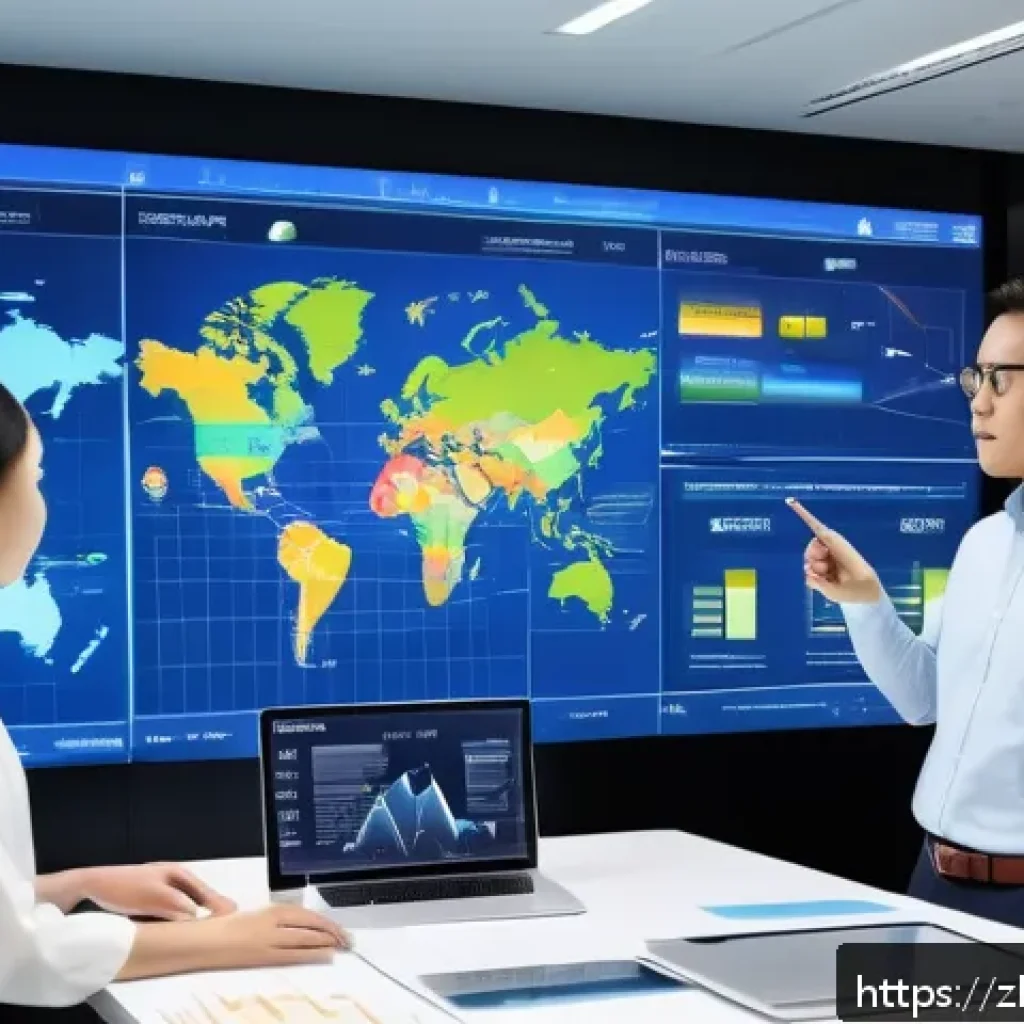 공급망관리와 Lean Six Sigma - A modern corporate office setting showing a diverse team of professionals collaborating intensely ar...